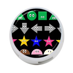 Cute Symbol 4-port Usb Hub (two Sides)  by Nexatart
