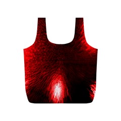 Box Lights Red Plaid Full Print Recycle Bags (s)  by Mariart