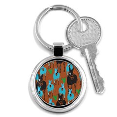 Zebra Horse Animals Key Chains (round)  by Mariart