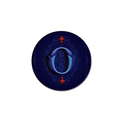 Marquis Love Dope Lettering Blue Red Alphabet O Golf Ball Marker (10 Pack) by Mariart