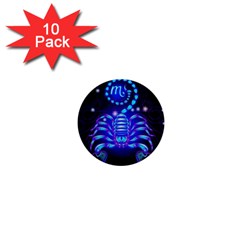 Sign Scorpio Zodiac 1  Mini Buttons (10 Pack)  by Mariart
