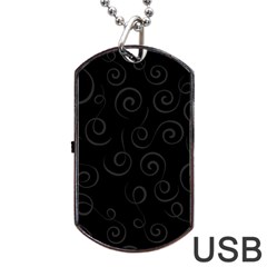 Pattern Dog Tag Usb Flash (one Side) by ValentinaDesign