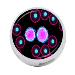 Cell Egg Circle Round Polka Red Purple Blue Light Black 4-port Usb Hub (one Side) by Mariart