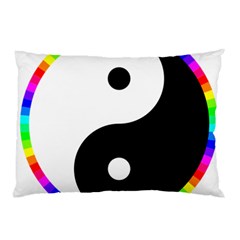 Rainbow Around Yinyang Pillow Case (two Sides) by Nexatart