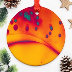 Lights Round Ornament (two Sides) by ValentinaDesign