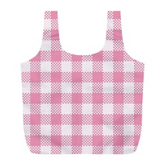 Plaid Pattern Full Print Recycle Bags (l)  by ValentinaDesign