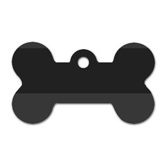Gray And Black Thick Stripes Dog Tag Bone (two Sides) by digitaldivadesigns