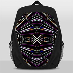 Dark Ethnic Sharp Bold Pattern Backpack Bag by dflcprints