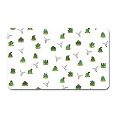 Cactus Pattern Magnet (rectangular) by Valentinaart