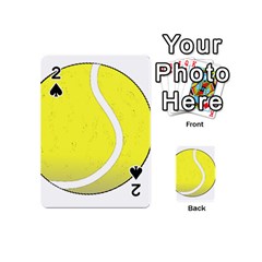 Tennis Ball Ball Sport Fitness Playing Cards 54 (mini)  by Nexatart