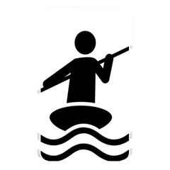 Cropped Kayak Graphic Race Paddle Black Water Sea Wave Beach Memory Card Reader by Mariart
