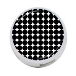 Dotted Pattern Png Dots Square Grid Abuse Black 4-Port USB Hub (One Side) Front