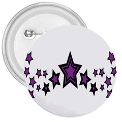 Star Purple Space 3  Buttons by Mariart