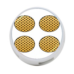 Star Circle Orange Round Polka 4-port Usb Hub (one Side) by Mariart