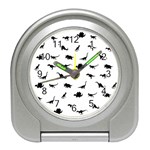 Dinosaurs pattern Travel Alarm Clocks Front