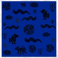 Aztecs Pattern Canvas 16  X 16   by ValentinaDesign