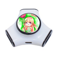 Happy Mother s Day Furry Girl 3-port Usb Hub by Catifornia
