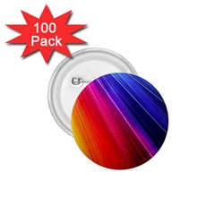 Multicolor Light Beam Line Rainbow Red Blue Orange Gold Purple Pink 1 75  Buttons (100 Pack)  by Mariart
