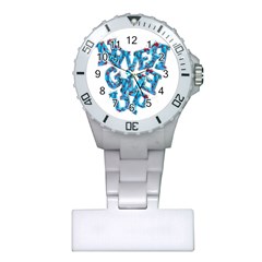 Sport Crossfit Fitness Gym Never Give Up Plastic Nurses Watch by Nexatart