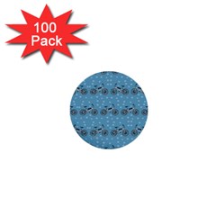 Bicycles Pattern 1  Mini Buttons (100 Pack)  by linceazul