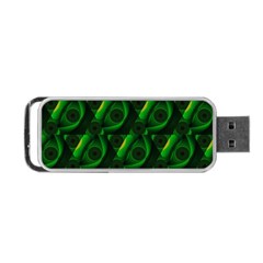 Green Eye Line Triangle Poljka Portable Usb Flash (one Side) by Mariart