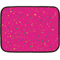 Dots Pattern Double Sided Fleece Blanket (mini)  by ValentinaDesign