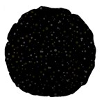 Dots pattern Large 18  Premium Flano Round Cushions Back