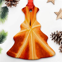 Red Leaf Macro Detail Christmas Tree Ornament (two Sides) by Nexatart
