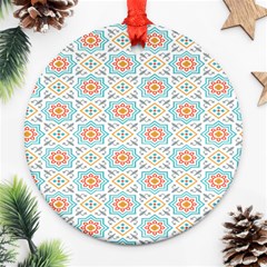 Star Sign Plaid Ornament (round) by Mariart