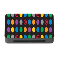Polka Dots Rainbow Circle Memory Card Reader With Cf by Mariart