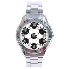Soccer Camp Splat Ball Sport Stainless Steel Analogue Watch by Mariart