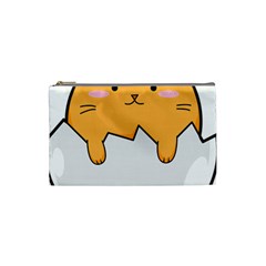 Yellow Cat Egg Cosmetic Bag (small)  by Catifornia