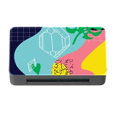 Behance Feelings Beauty Waves Blue Yellow Pink Green Leaf Memory Card Reader With Cf by Mariart