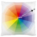Colour Value Diagram Circle Round Large Cushion Case (One Side) Front