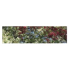 White And Red Myrtle Satin Scarf (oblong) by SusanFranzblau