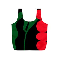 Illustrators Portraits Plants Green Red Polka Dots Full Print Recycle Bags (s)  by Mariart