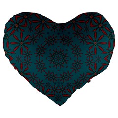 Stars Of Golden Metal Large 19  Premium Heart Shape Cushions by pepitasart