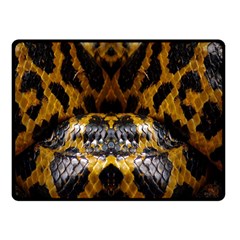 Textures Snake Skin Patterns Double Sided Fleece Blanket (small)  by BangZart
