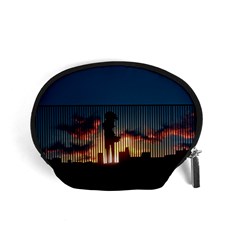 Art Sunset Anime Afternoon Accessory Pouches (small)  by BangZart