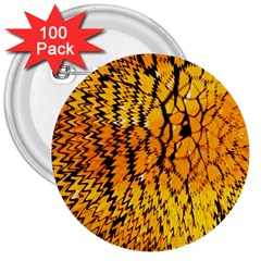 Yellow Chevron Zigzag Pattern 3  Buttons (100 Pack)  by BangZart
