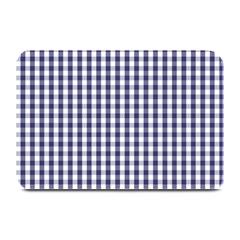Usa Flag Blue Large Gingham Check Plaid  Plate Mats by PodArtist