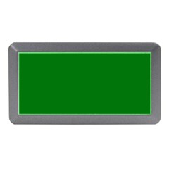 Solid Christmas Green Velvet Classic Colors Memory Card Reader (mini) by PodArtist