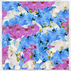 Tulips Flower Pattern Canvas 16  X 16   by paulaoliveiradesign