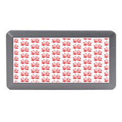 Red Lotus Floral Pattern Memory Card Reader (mini) by paulaoliveiradesign
