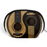 Old And Worn Acoustic Guitars Yin Yang Accessory Pouches (Medium)  Front