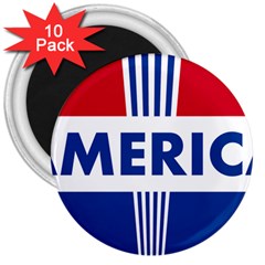 America 1769750 1280 3  Magnets (10 Pack)  by Colorfulart23