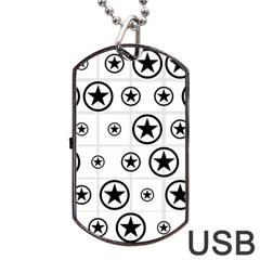 Army Stars Dog Tag Usb Flash (one Side) by linceazul