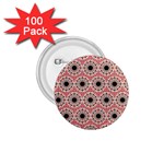 Black Stars Pattern 1.75  Buttons (100 pack)  Front