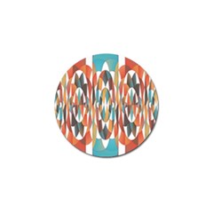 Colorful Geometric Abstract Golf Ball Marker by linceazul