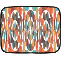 Colorful Geometric Abstract Fleece Blanket (mini) by linceazul
